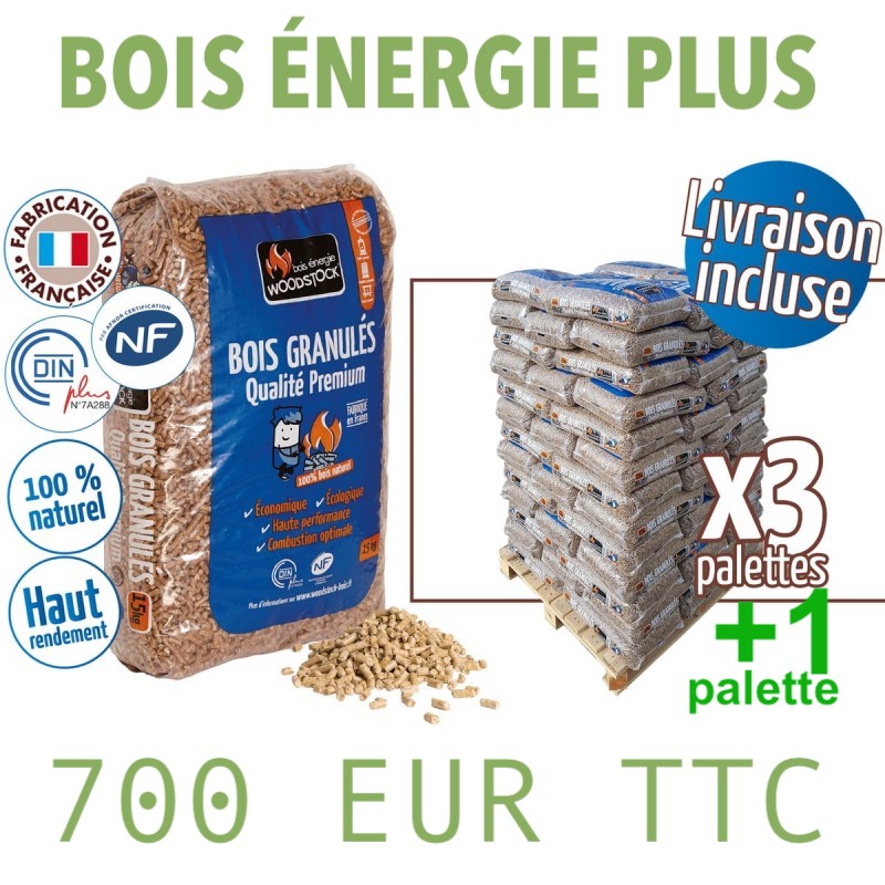 3 PALLER + 1 UTEN TREPELLETS