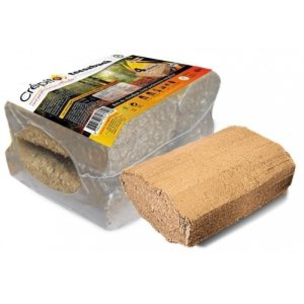 Tecsabuch Crépito komprimerte vedkubber: 100 % naturlige (1T pall)