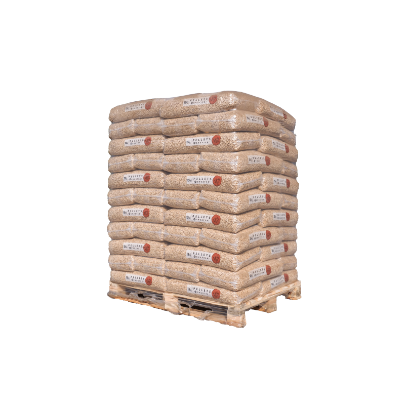 SCHÜSTER trepellets - Pall med 66 sekker à 15 kg